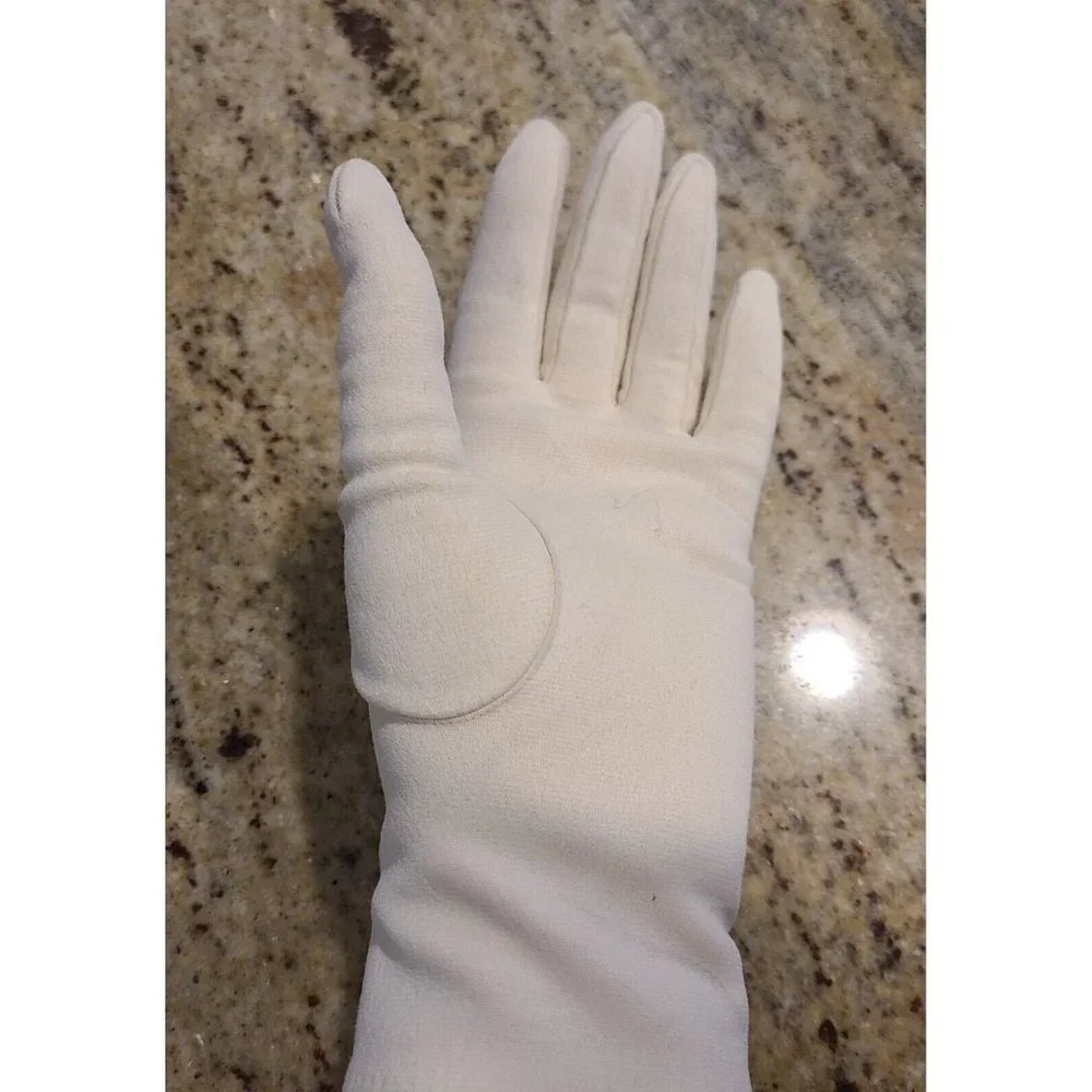 Vintage Size M 7 Ivory Stretch Fleece Lined 10